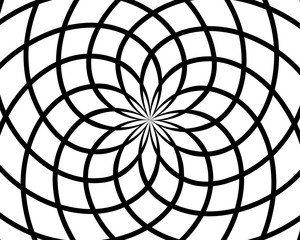 Obraz premium Abstract background vector. Black and white pattern. Ornament template for print page poster, web design element.