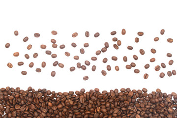 coffee beans. isolated on a white background