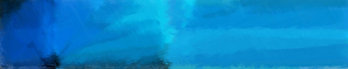 abstract long wide horizontal background with strong blue, dodger blue and very dark blue colors
