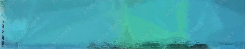 Poster abstract graphic element with horizontal graphic background with cadet blue, dark slate gray and tea