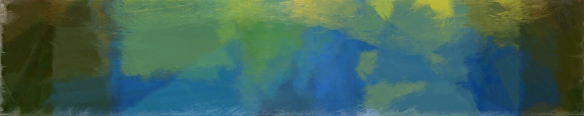 abstract background with teal blue, very dark green and dark khaki colors