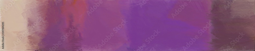 Poster abstract horizontal graphic background with antique fuchsia, tan and old mauve colors