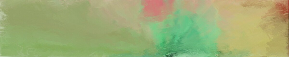 Fototapeta premium abstract horizontal graphic background with dark khaki, dark sea green and medium sea green colors