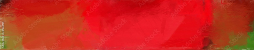 Aufkleber abstract graphic element with long wide horizontal background with firebrick, olive drab and saddle 