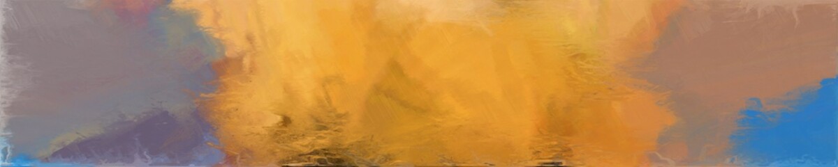 abstract graphic element with natural long wide horizontal background with peru, steel blue and gray gray colors