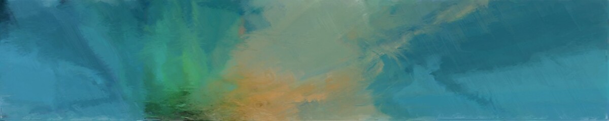 abstract natural long wide horizontal background with teal blue, gray gray and steel blue colors