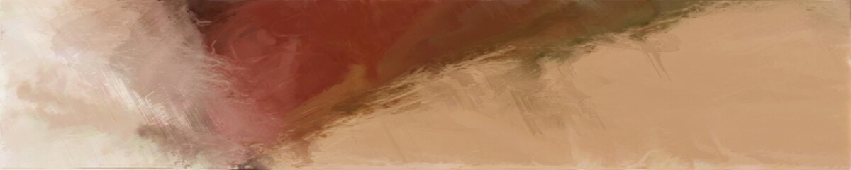 abstract graphic element with long wide background with rosy brown, saddle brown and pastel gray colors