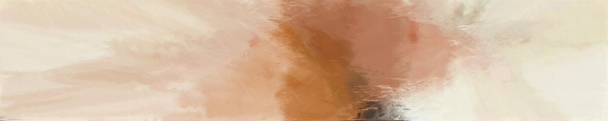 abstract natural long wide horizontal background with pastel gray, sienna and rosy brown colors