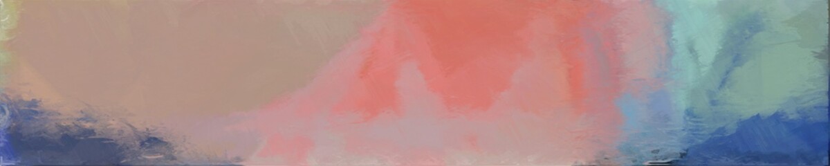 abstract natural long wide horizontal background with rosy brown, dark slate blue and light slate gray colors