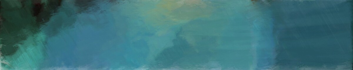 abstract graphic element with long wide horizontal background with teal blue, very dark blue and light slate gray colors