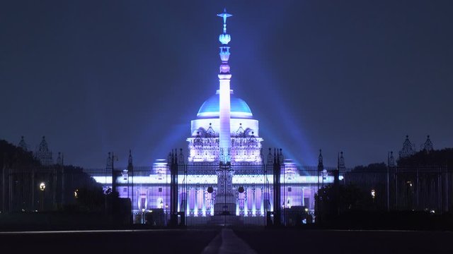 Indian Parliament Building - Home of The President in Delhi, India