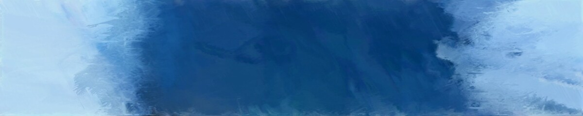 abstract long wide horizontal background with light blue, midnight blue and corn flower blue colors