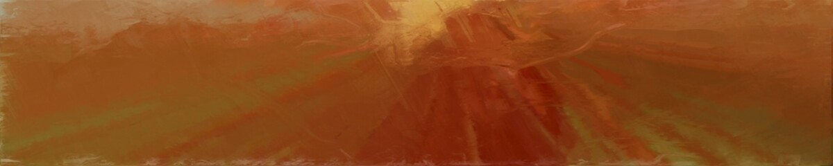 abstract long wide horizontal background with saddle brown, peru and dark red colors