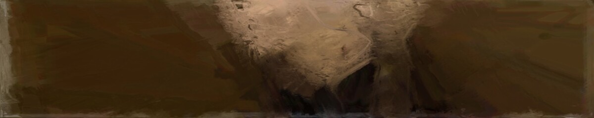 abstract graphic element with natural long wide horizontal background with very dark green, pastel brown and dark olive green colors