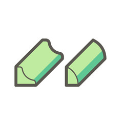 Wood floor and material vector icon design on white background.