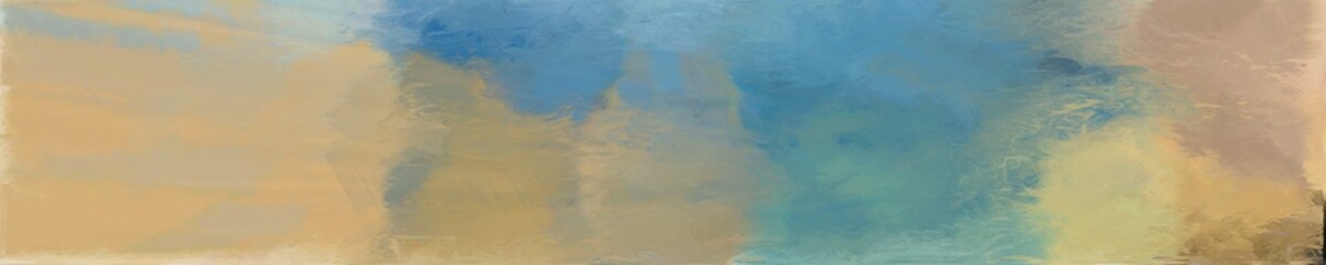 abstract long wide horizontal background with rosy brown, dark khaki and blue chill colors