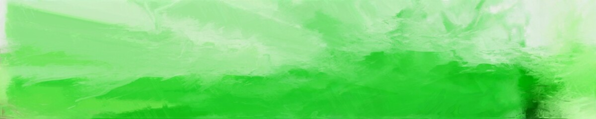 abstract long wide horizontal background with light green, lime green and tea green colors