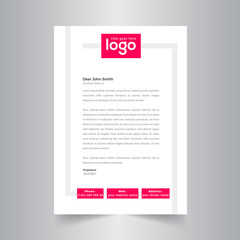 Corporate style letter head templates for your project design.