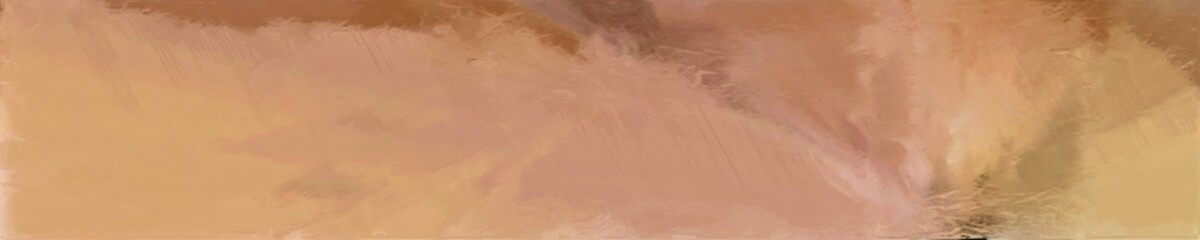 abstract graphic element with long wide background with rosy brown, sienna and pastel brown colors