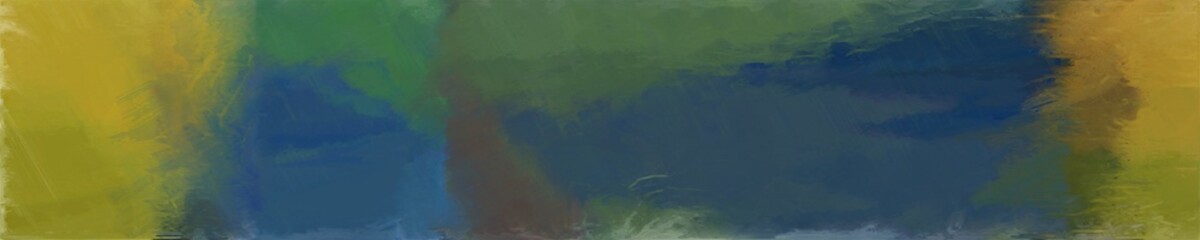 abstract long wide background with dark slate gray, dark golden rod and olive drab colors
