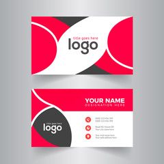 Abstract Corporate Business card Template Design.