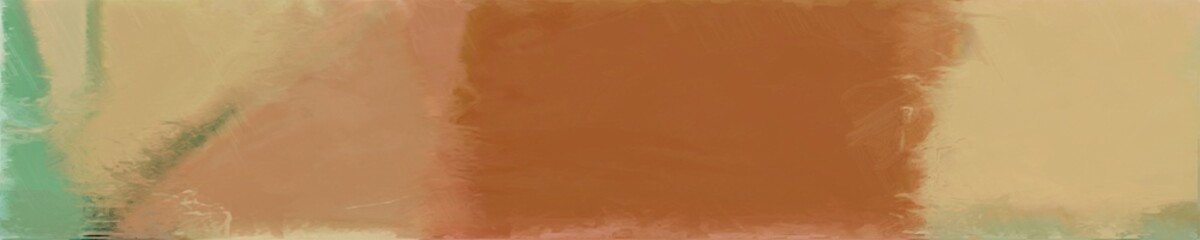 abstract graphic element with long wide horizontal background with peru, dark khaki and sienna colors