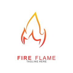 Fire logo with modern concept