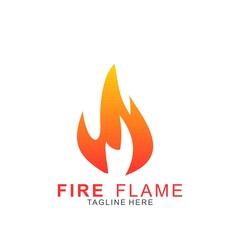 Fire logo with modern concept