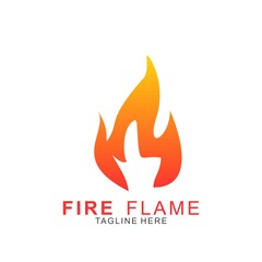 Fire logo with modern concept