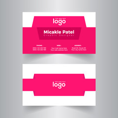 Abstract Corporate Business card Template Design.