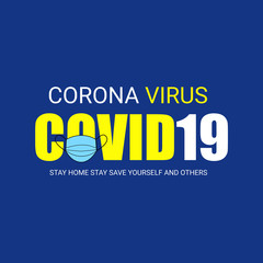 Vector illustration of a Background for Avoid Corona Virus Disease. COVID-2019.Save to Earth for Corona Virus Disease.
