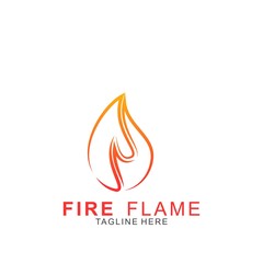 Fire logo with modern concept