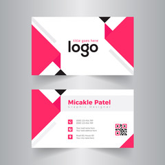Abstract Corporate Business card Template Design.