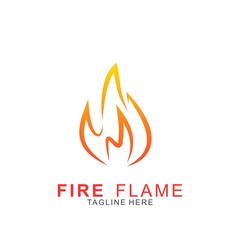 Fire logo with modern concept