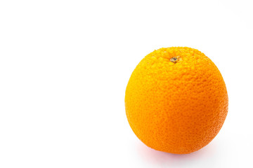 isolated lemon with drops of water on a white background