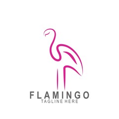 Fototapeta premium Flamingo logo with modern design