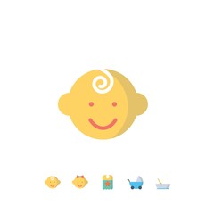 baby icon vector illustration for website and graphic design
