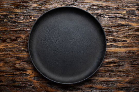 cast iron skillet as background