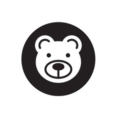 bear icon vector illustration for website and graphic design