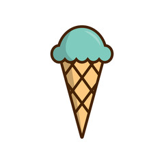 ice cream icon vector design template