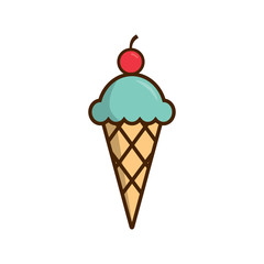 ice cream icon vector design template