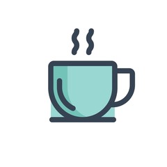 cup of coffee icon vector illustration for website and graphic design