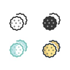 cookies icon vector illustration for website and graphic design