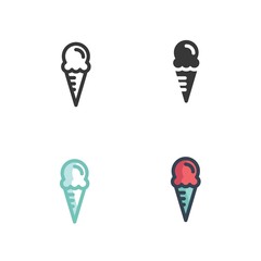 corn ice cream icon vector illustration for website and graphic design