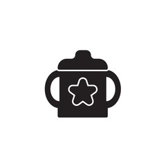 Obraz premium feeding cup icon vector illustration for website and graphic design