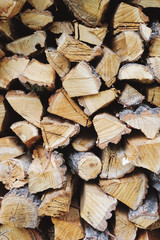 stack of wood as background 
