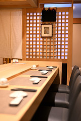 小樽寿司屋のカウンター
