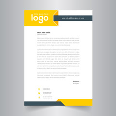 Corporate style Abstract letter head templates for your project design.