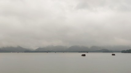 fog on the river