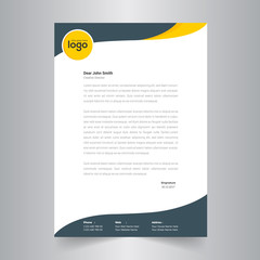 Obraz premium Corporate style Abstract letter head templates for your project design.